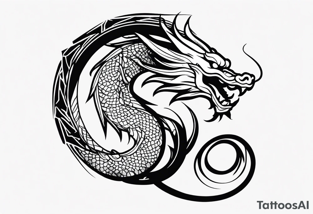 Chinese dragon tattoo idea