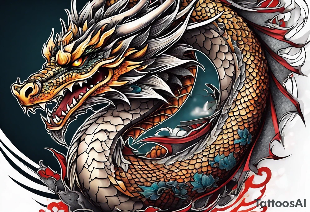 Dragon tattoo idea