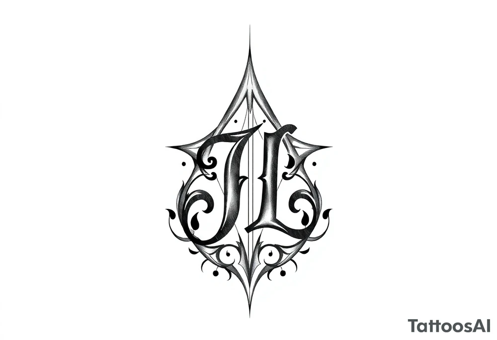 Monogram jrl tattoo idea