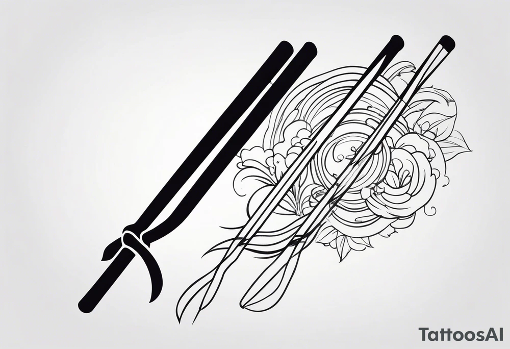 chopsticks tattoo idea