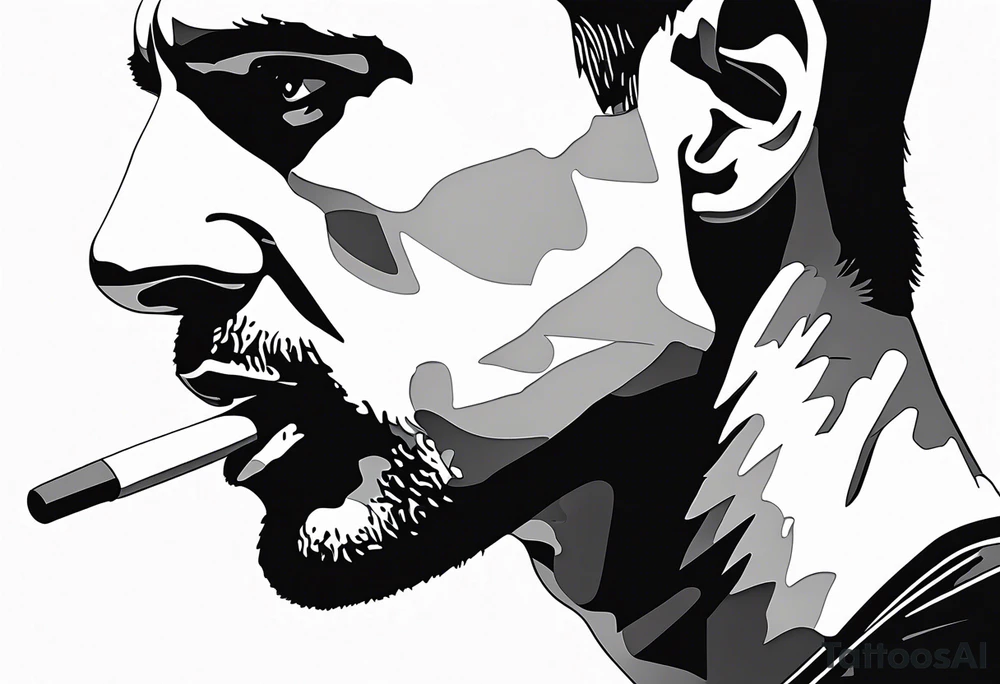 novak djokovic with a finger in your mind tattoo idea