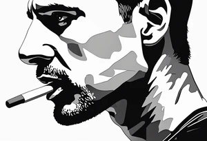 novak djokovic with a finger in your mind tattoo idea