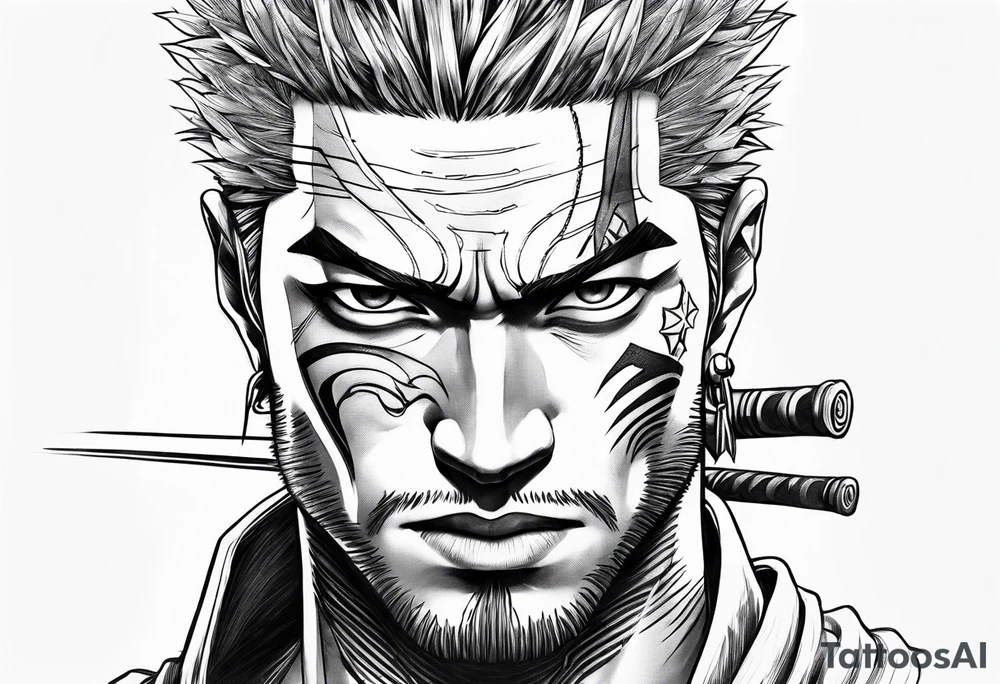 Roanoa zoro tattoo idea