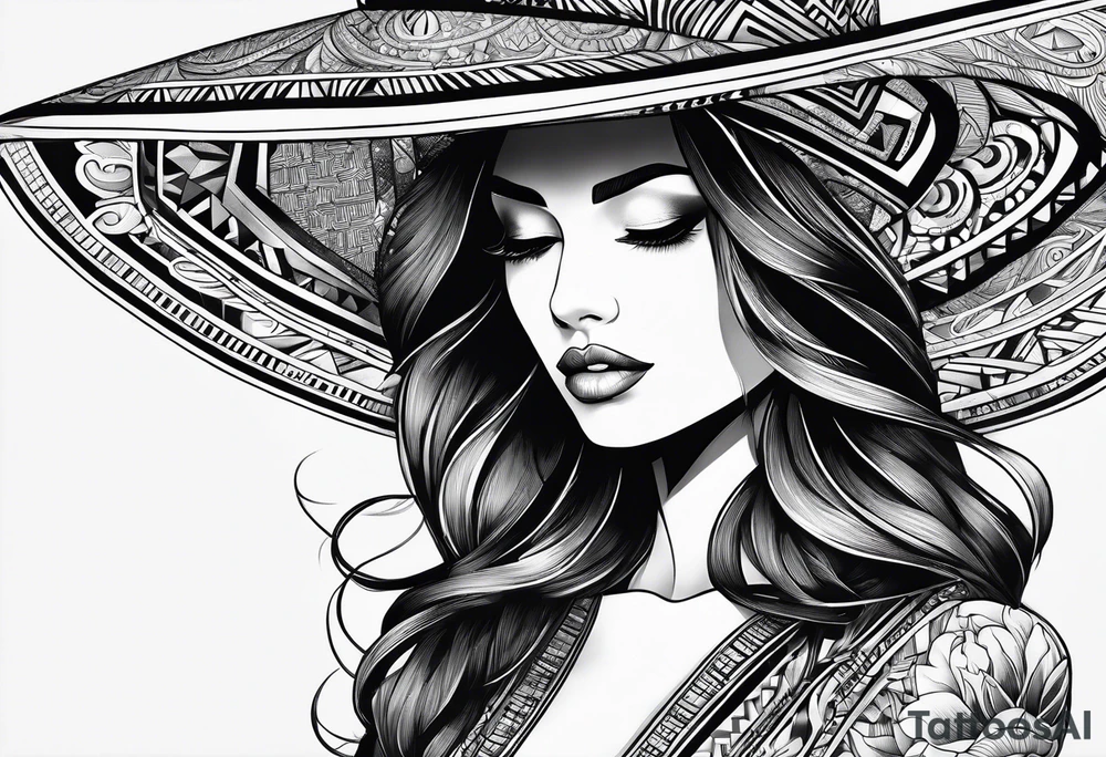 aman with a hat tattoo idea