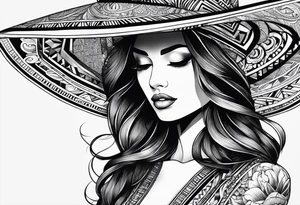 aman with a hat tattoo idea