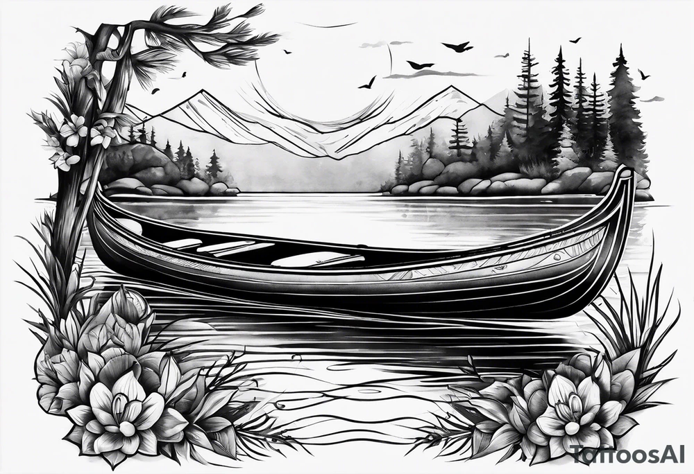 Canoe tattoo idea