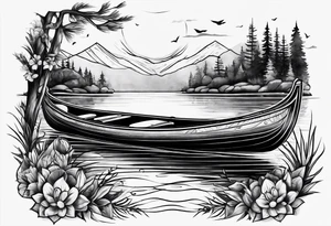 Canoe tattoo idea