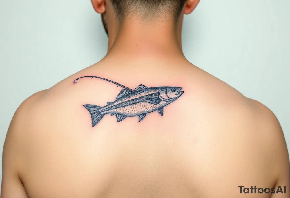 Fishing with dad tattoo idea