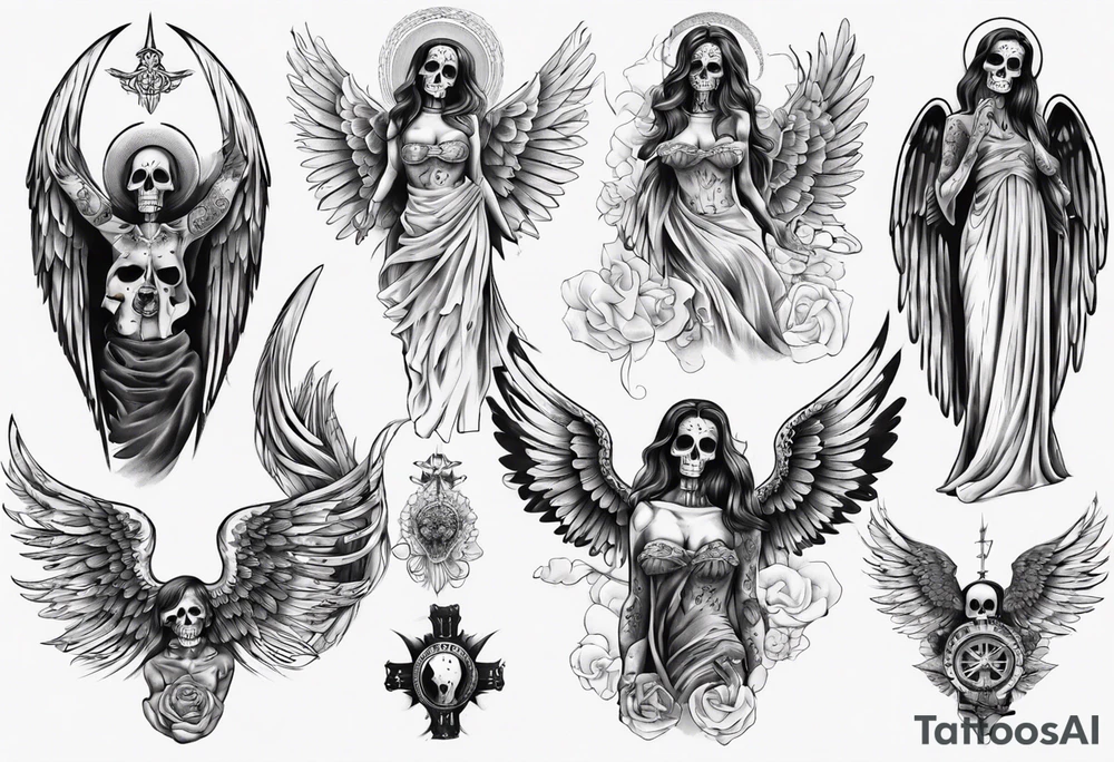 ANGEL DE LA MUERTE tattoo idea