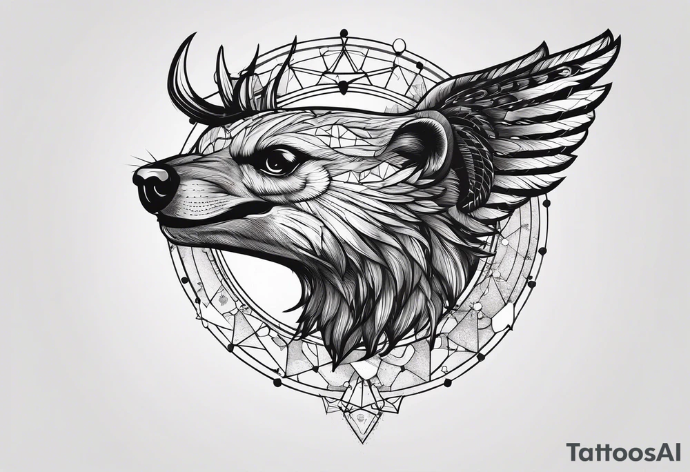 Constellation, animal tattoo idea