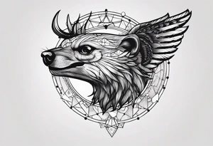 Constellation, animal tattoo idea