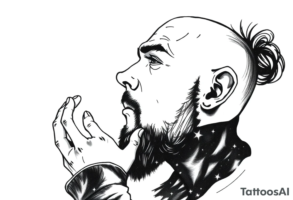 lost in thoughts tattoo idea