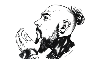 lost in thoughts tattoo idea