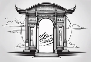 heaven gate vector tattoo idea