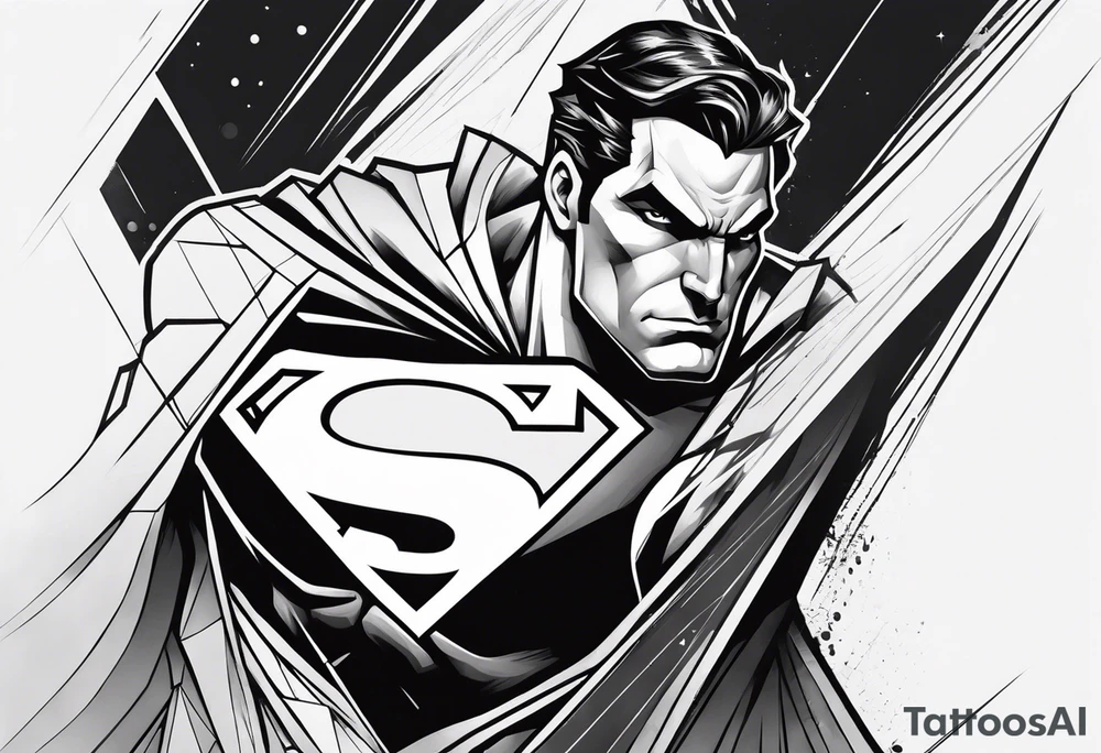 evil superman that will cover up inside of forearm tattoo idea