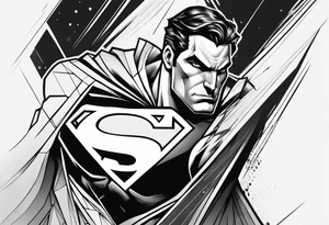 evil superman that will cover up inside of forearm tattoo idea