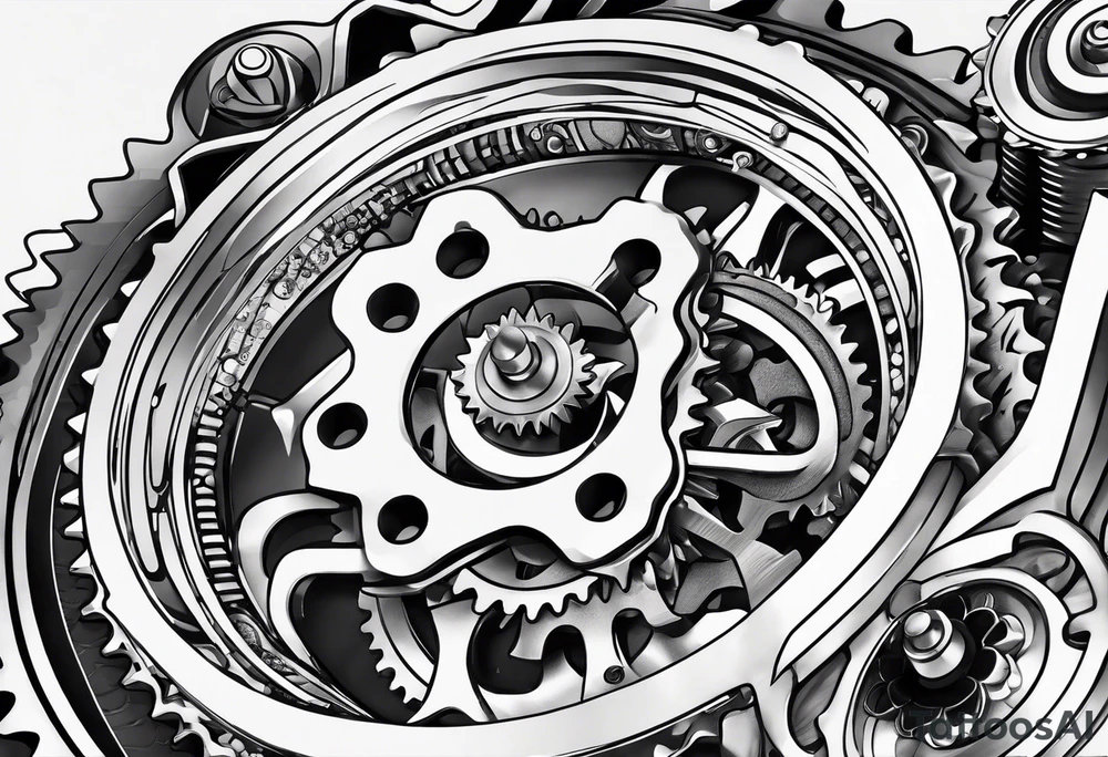 Semi 18 speed gear shift with the same long hall. tattoo idea