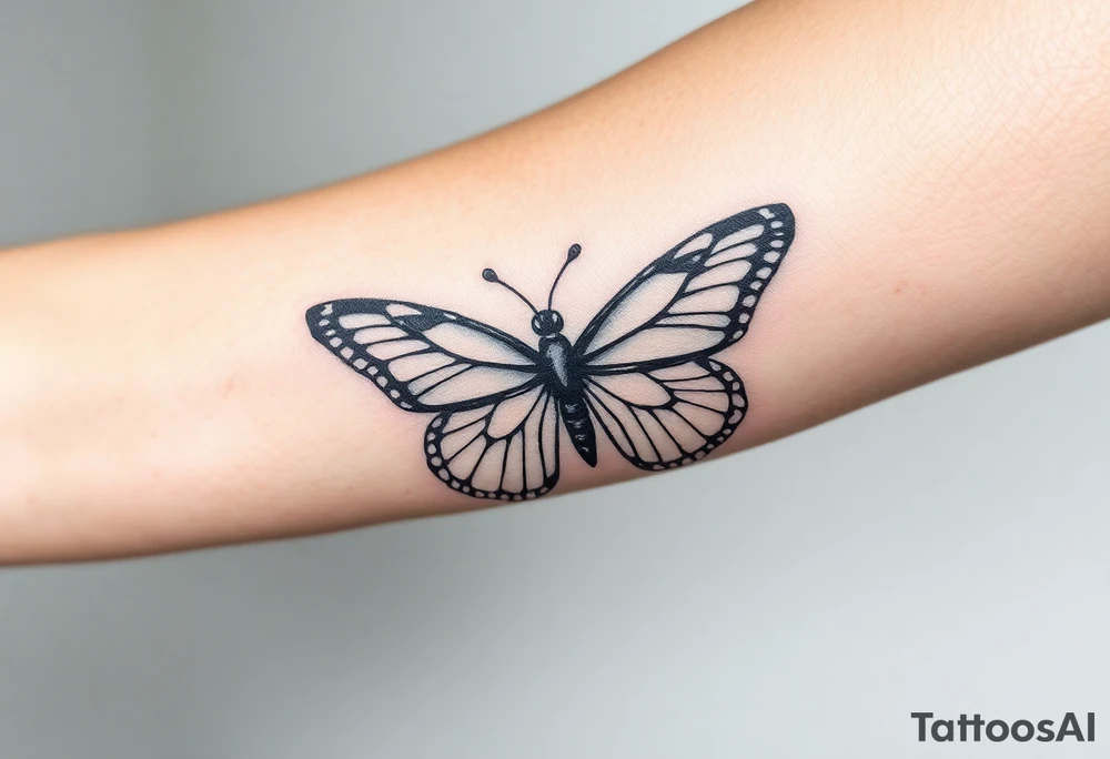 Rip autumn beloved wife butterfly's beach tattoo idea