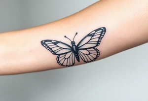Rip autumn beloved wife butterfly's beach tattoo idea
