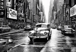 dorothy walking on 42nd street tattoo idea