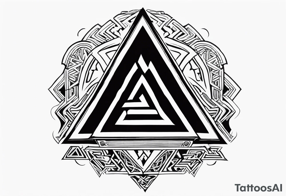 Valhalla valknut tattoo idea