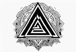 Valhalla valknut tattoo idea