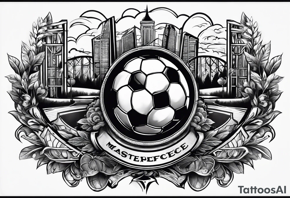 My favorite hobbies soccer and disc golf tattoo idea