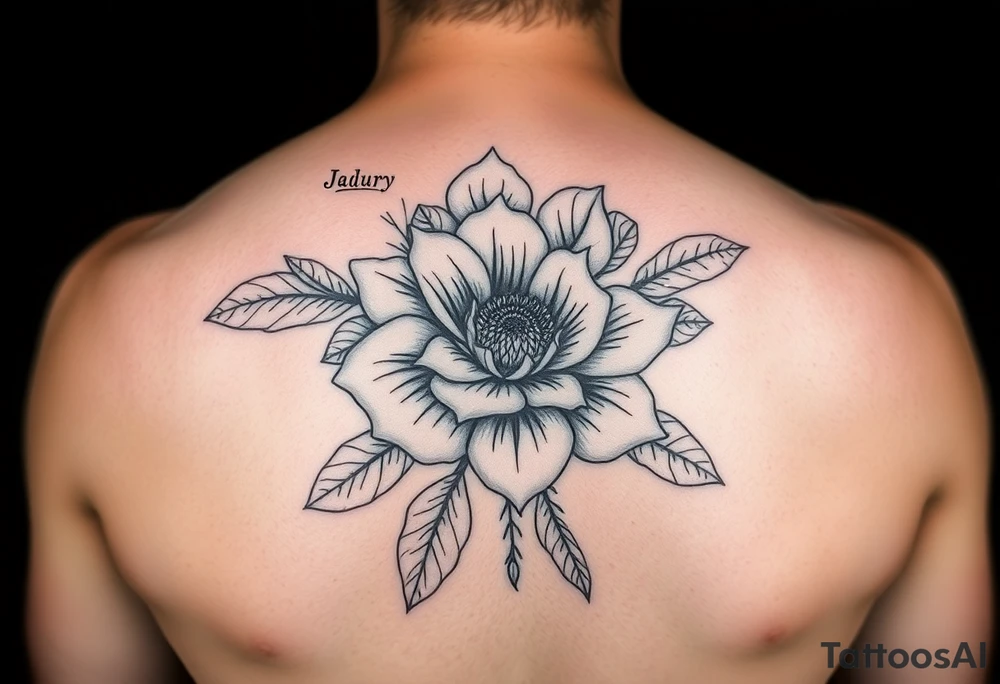 January December july birth flower tattoo idea