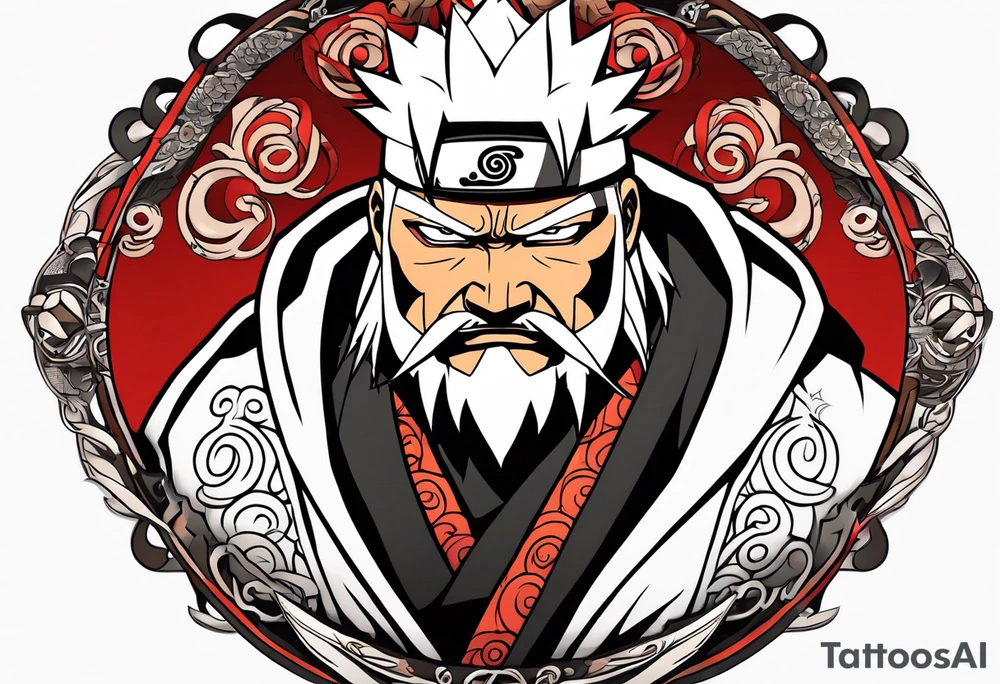 Sage mode jiraiya from the anime naruto tattoo idea