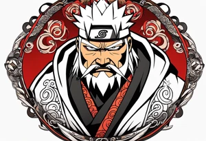 Sage mode jiraiya from the anime naruto tattoo idea