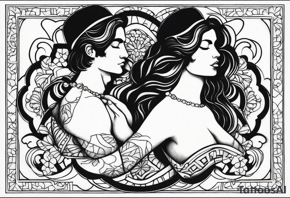 italian male twins about loving women on ankles tattoo idea