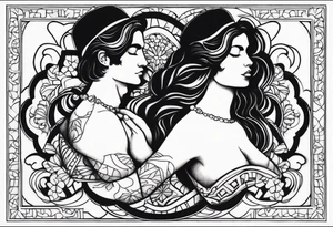 italian male twins about loving women on ankles tattoo idea