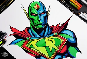 Martian Manhunter tattoo idea