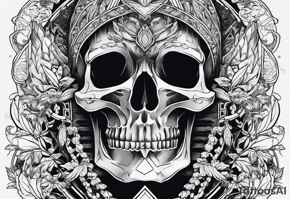 Skeleton of a hand tattoo idea