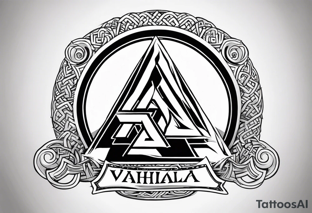 Valhalla
Sword shield valknut axe norse dragon tattoo idea
