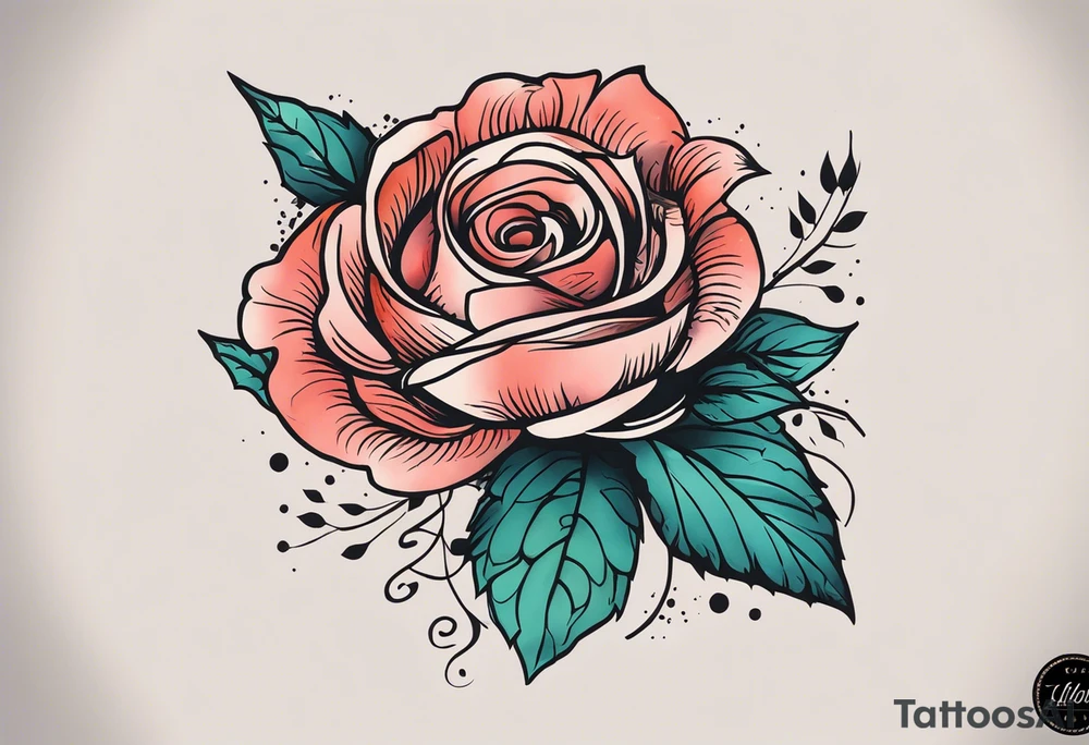 Роза не шее с колючей лозой выходящей на грудь и плечи tattoo idea