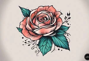 Роза не шее с колючей лозой выходящей на грудь и плечи tattoo idea