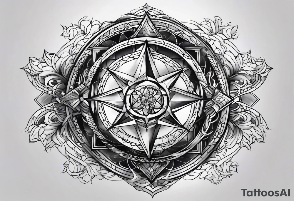 3 lost spirts floating in smoke tattoo idea