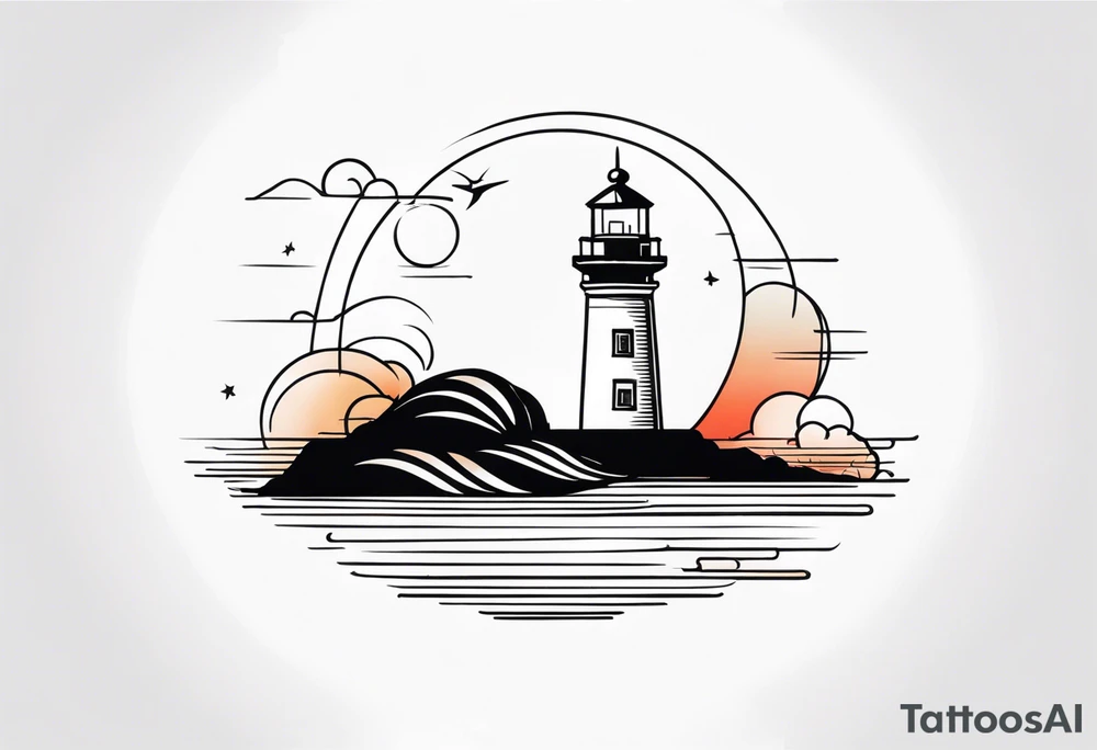 Lighthouse tattoo idea