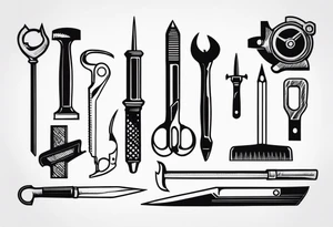 Mechanic tools tattoo idea
