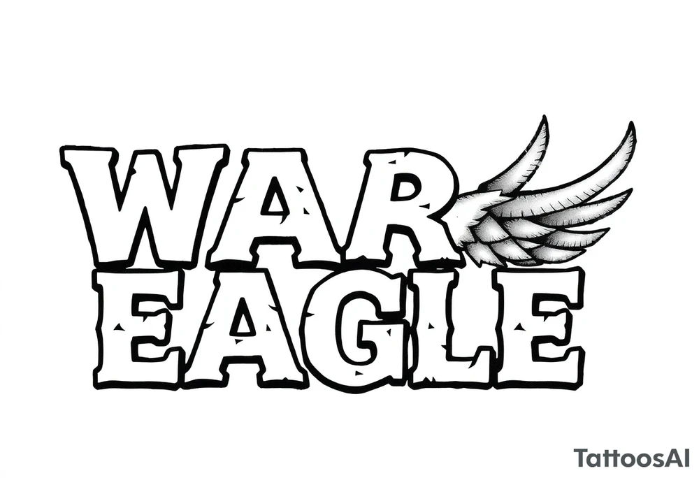 WAR EAGLE tattoo idea