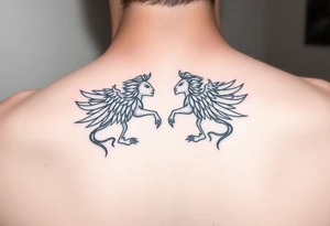Aquarius twin flame soul mates tattoo idea
