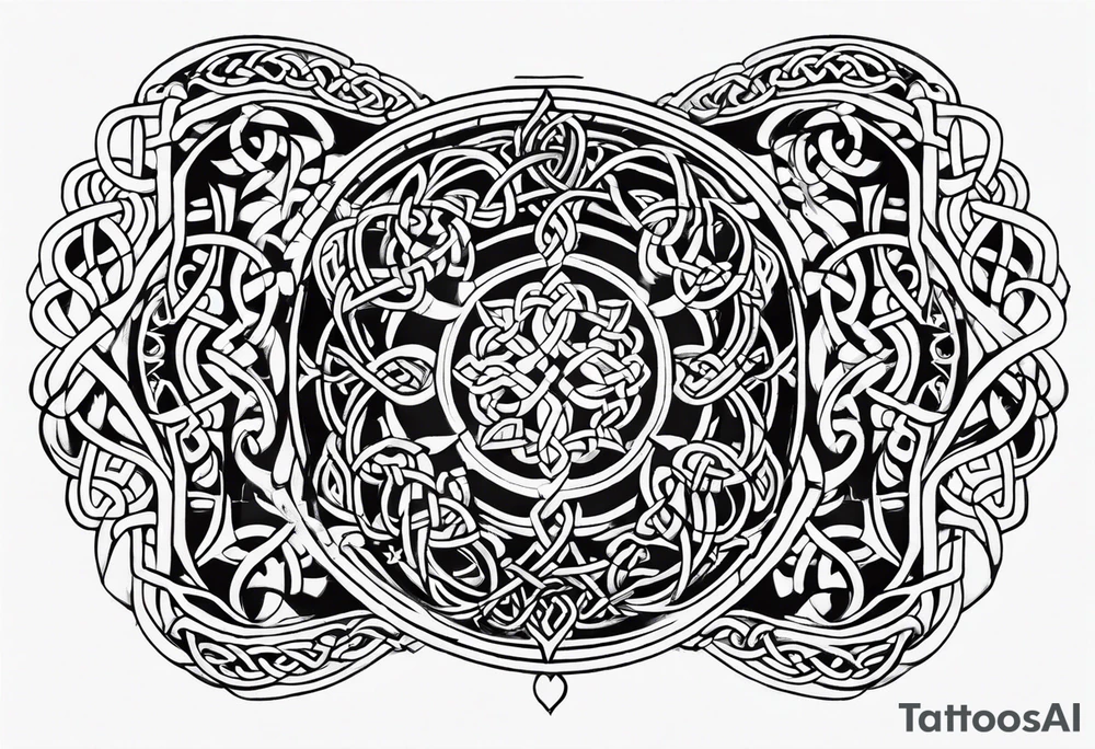 celtic sternum tattoo tattoo idea