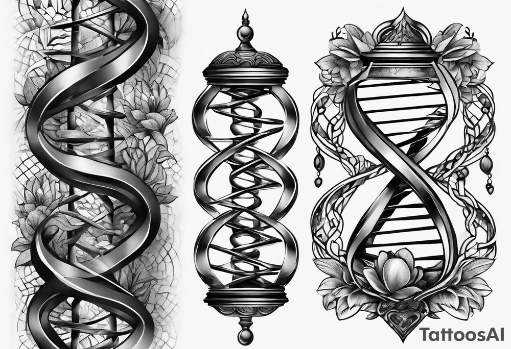 DNA forearm tattoo idea