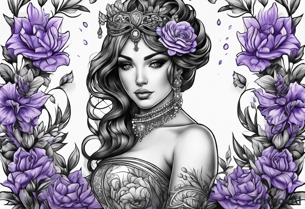 lavender tattoo idea