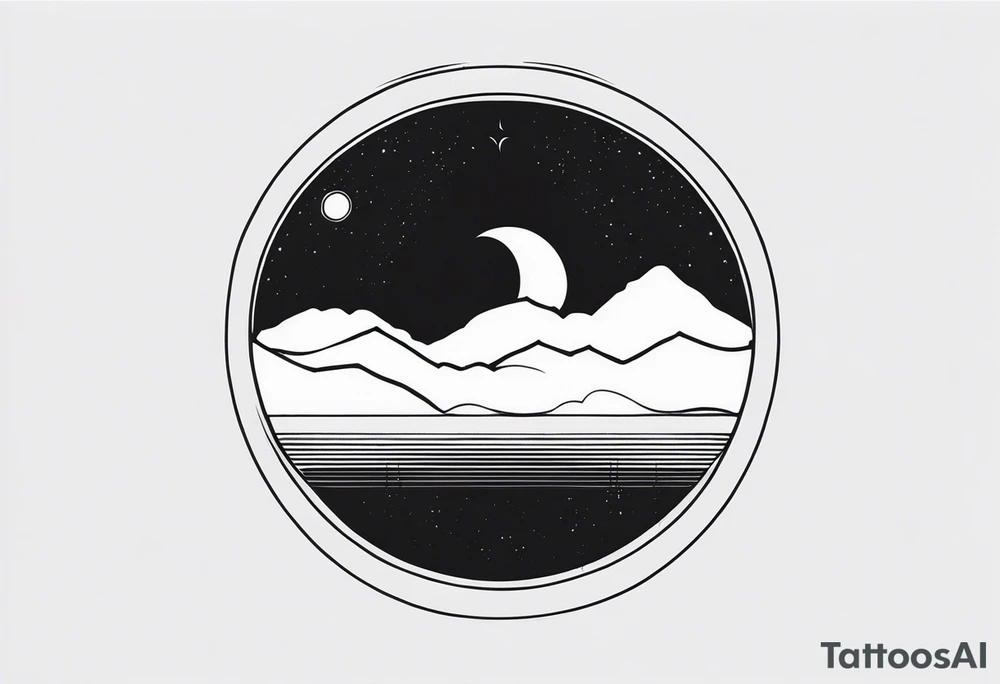 sacred moon tattoo idea