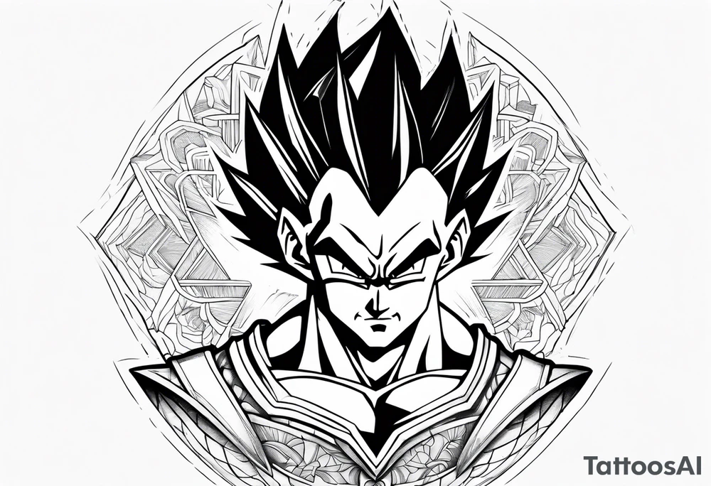 Vegeta tattoo idea