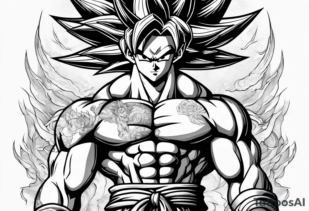 Son goku tattoo idea