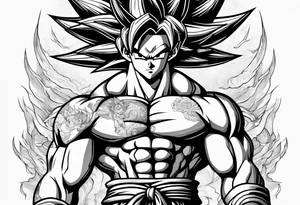 Son goku tattoo idea
