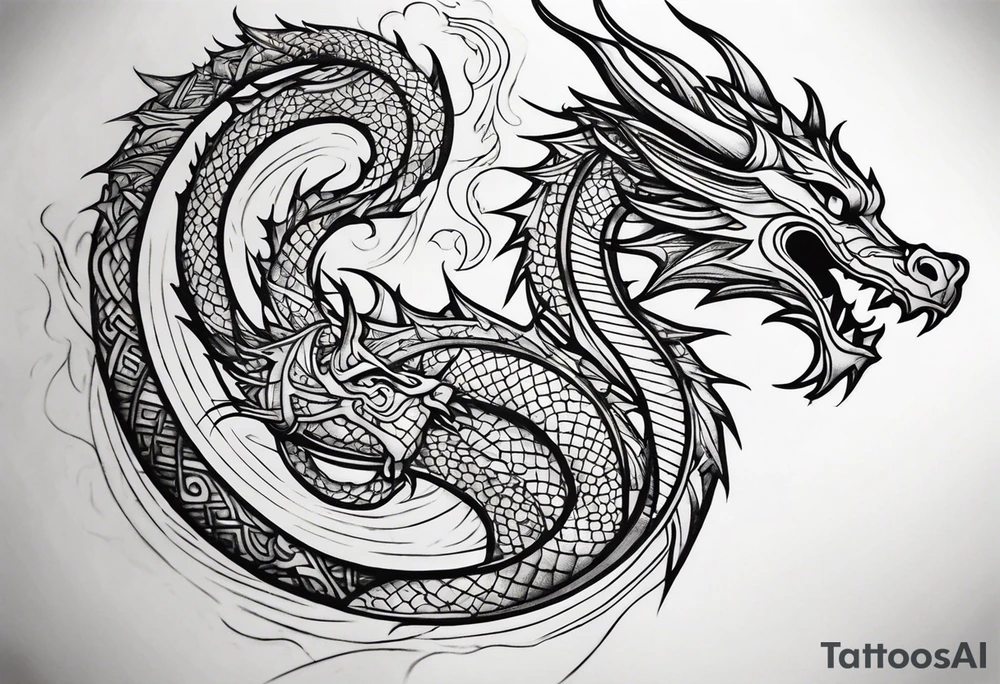 dragon tattoo idea